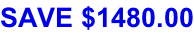 SAVE $1480.00