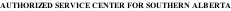 AUTHORIZED SERVICE CENTER FOR SOUTHERN ALBERTA